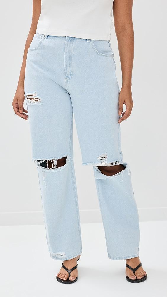 ABRAND Carrie Iris Rip Jeans | Shopbop Product Image