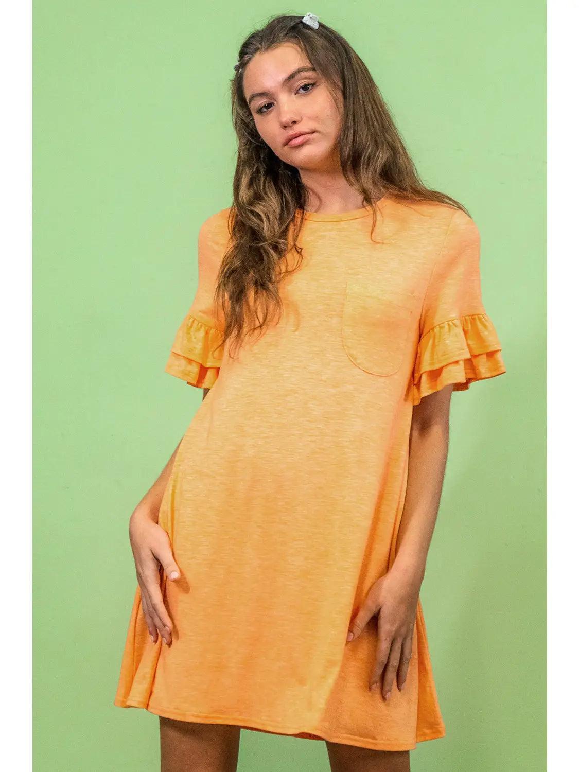 Mango French Terry Pocket Tee Shirt Dress Product Image