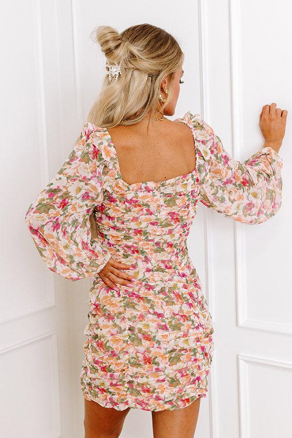 Venice Views Floral Ruched Dress Product Image