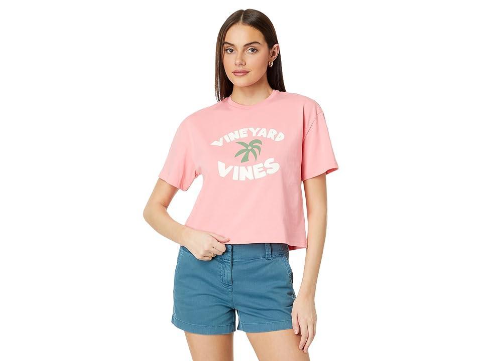 Vineyard Vines Palm Tree Crop Ss T (Cayman) Women's Clothing Product Image