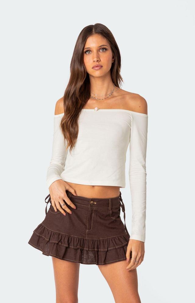 Edikted Women's Rosanne Off The Shoulder Top Product Image