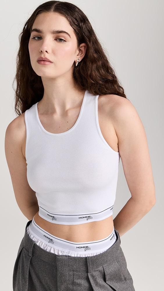 HOMMEGIRLS Logo Cropped Tank | Shopbop Product Image