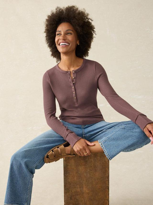 Legend™ Apres Waffle Henley - Huckleberry Female Product Image