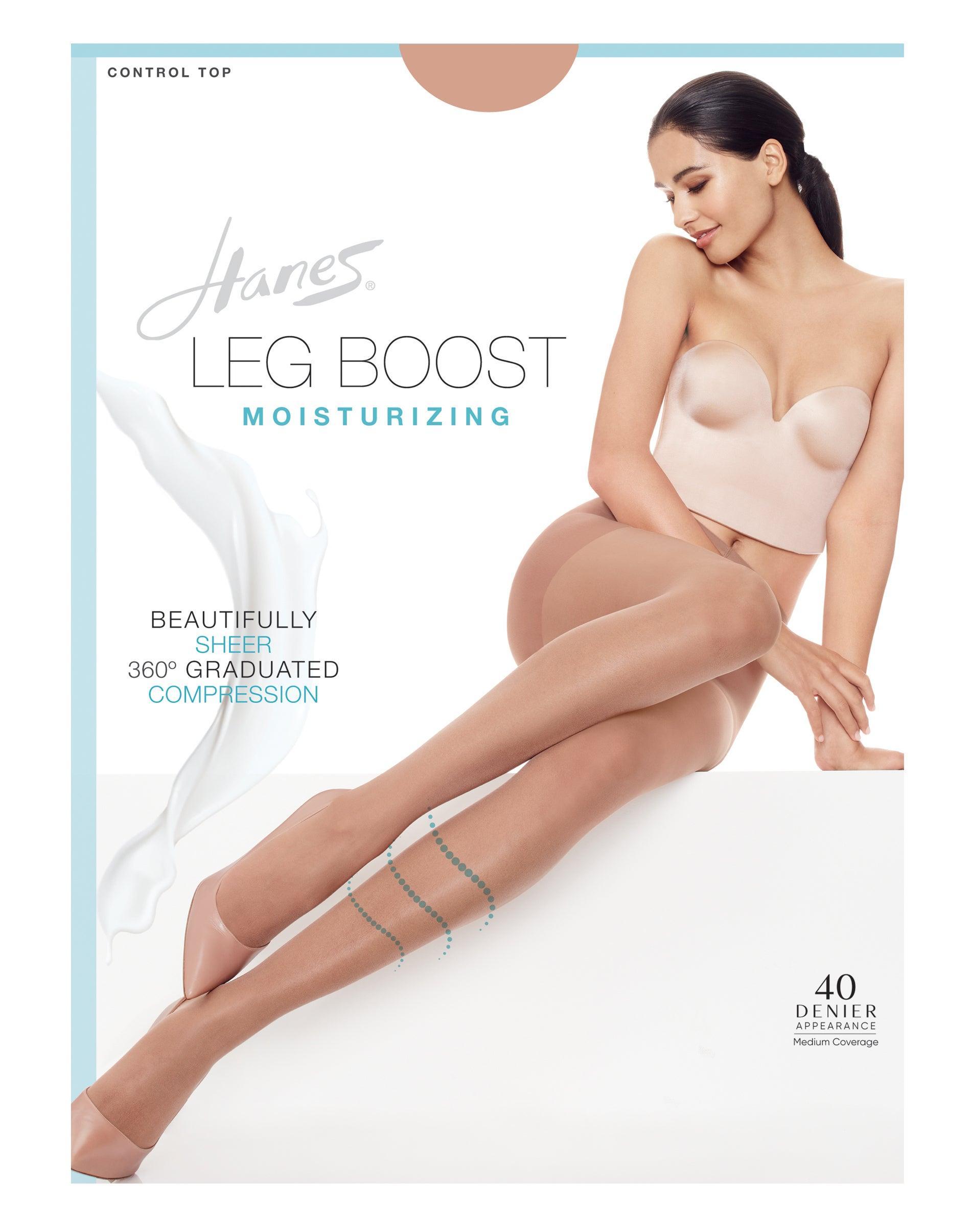 Hanes Leg Boost Moisturizing Pantyhose Little Color EF Womens Product Image