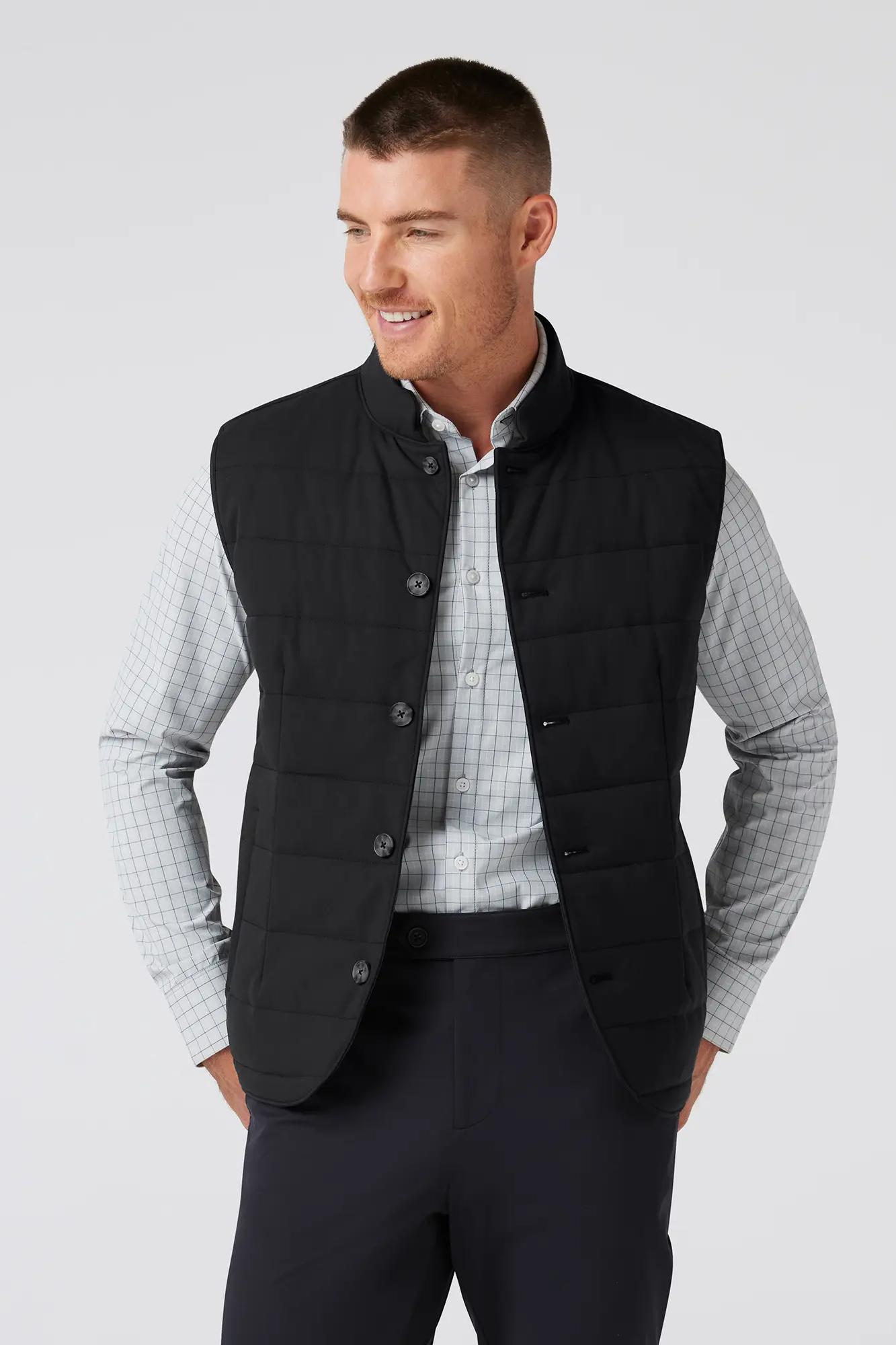 Aspen Vest - Black Solid Product Image