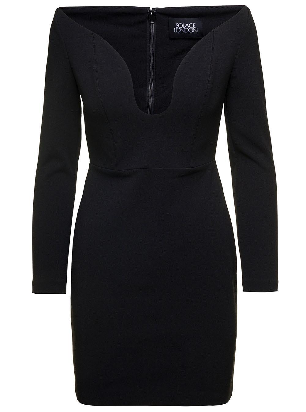 SOLACE LONDON Dress In Black Product Image