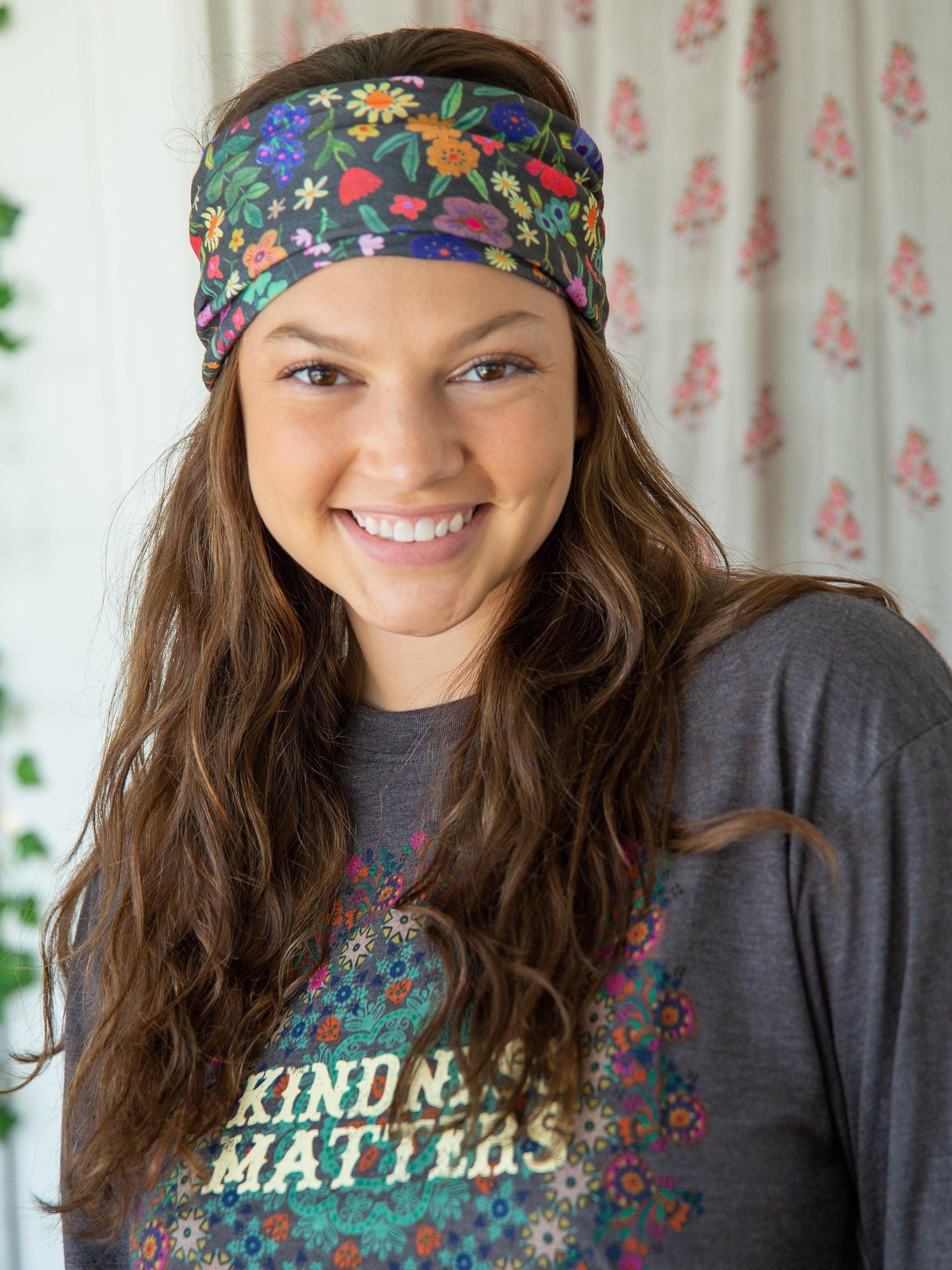 Full Boho Bandeau® Headband - Multi Wildflowers Product Image