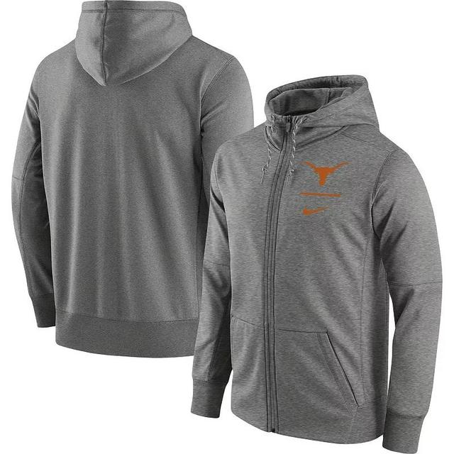 Mens Nike Heathered Gray Minnesota Golden Gophers Logo Stack Performance Full-Zip Hoodie Product Image