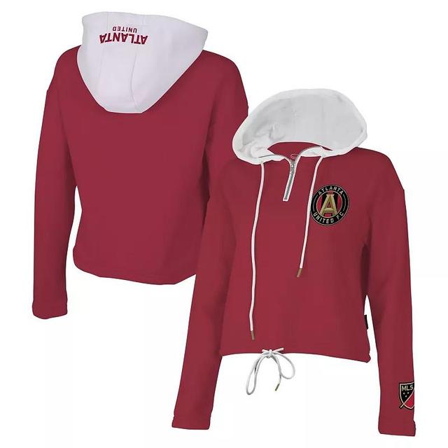 Womens Stadium Essentials Red Atlanta United Fc Game Plan Quarter-Zip Hoodie Product Image