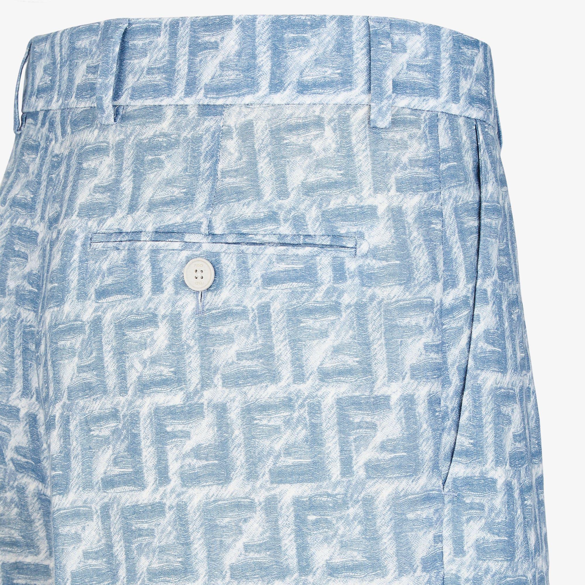 BermudasBlue FF linen shorts Product Image