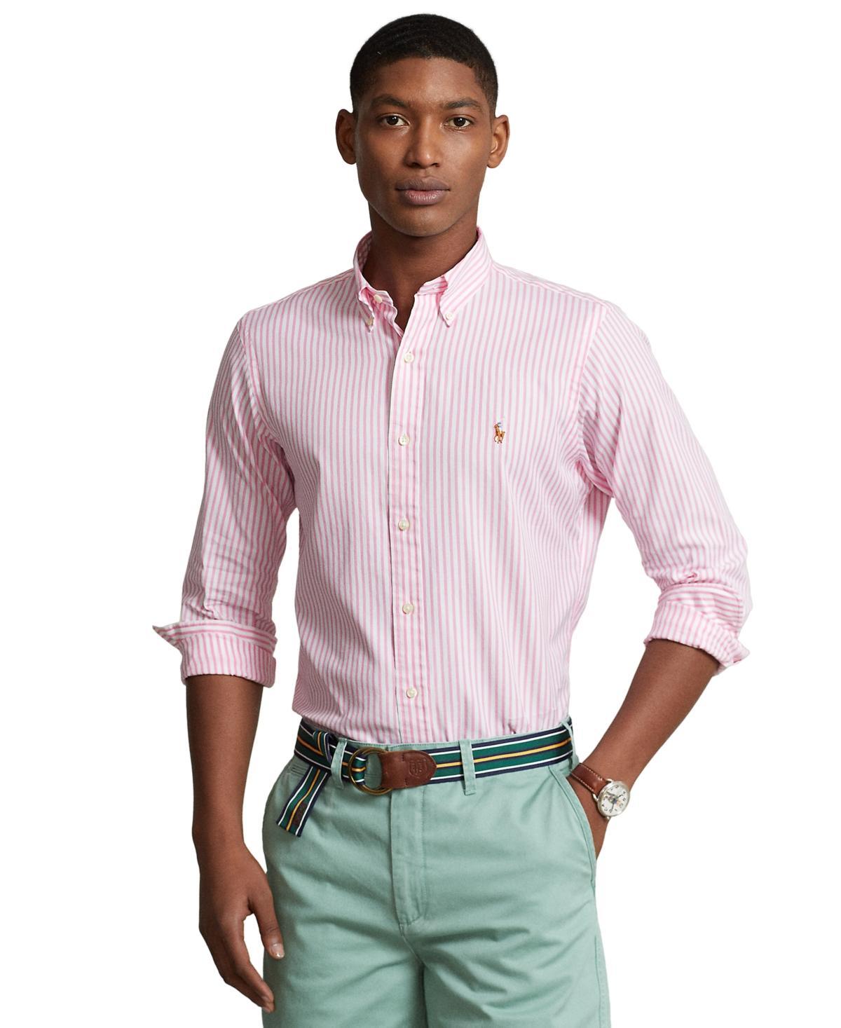 Polo Ralph Lauren Classic Fit Striped Stretch Long Sleeve Woven Shirt Product Image