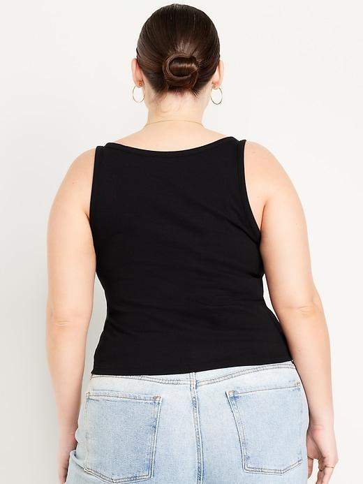 Ribbed Crop Tank Top Product Image