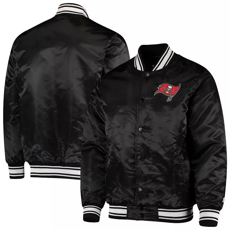 Mens Starter Tampa Bay Buccaneers Locker Room Satin Varsity Full-Snap Jacket Product Image