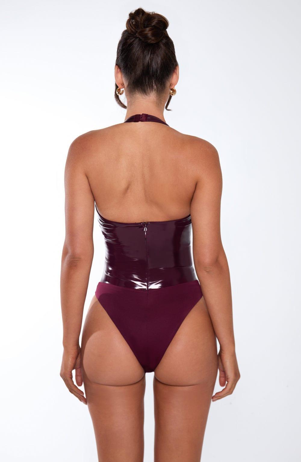 Harley Bodysuit - Cherry Lacquer Product Image