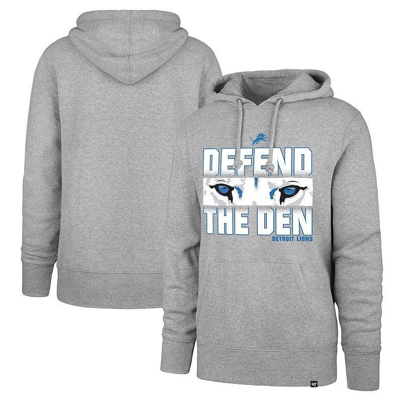 Mens 47 Gray Detroit Lions Regional Headline Pullover Hoodie Product Image