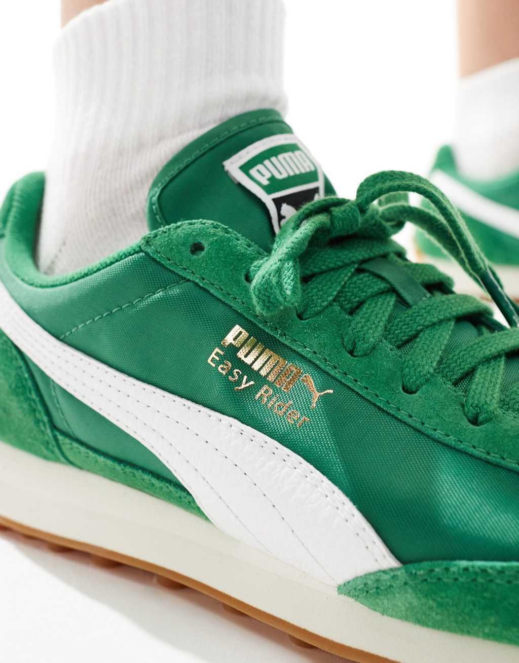 PUMA Easy Rider Vintage sneakers in green and white Product Image