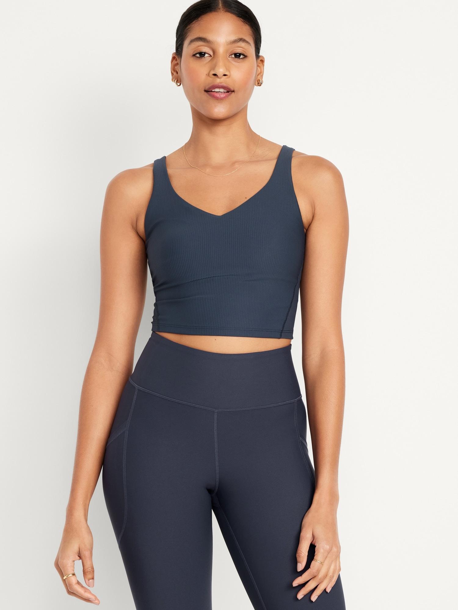 Light Support PowerSoft Rib Longline Sports Bra Product Image