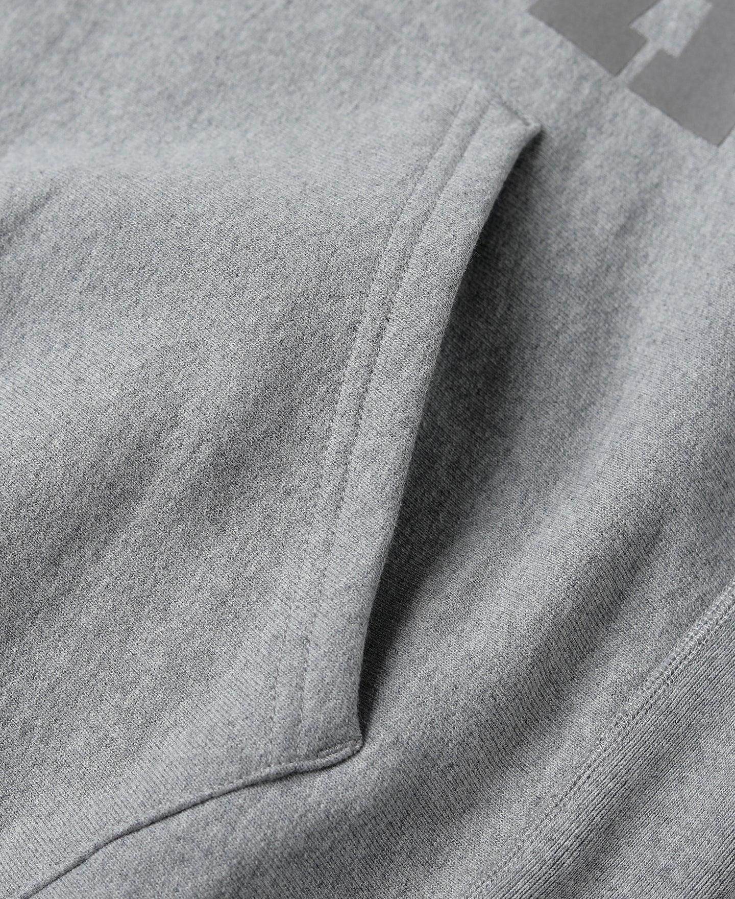 1970s USAFA 18 oz Reverse Weave Hoodie - Gray Product Image