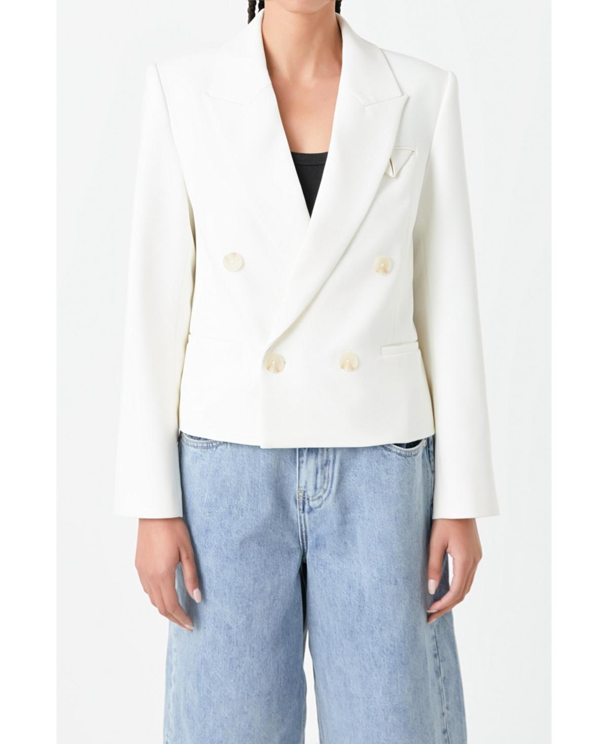 Womens Double Breasted Blazer Product Image