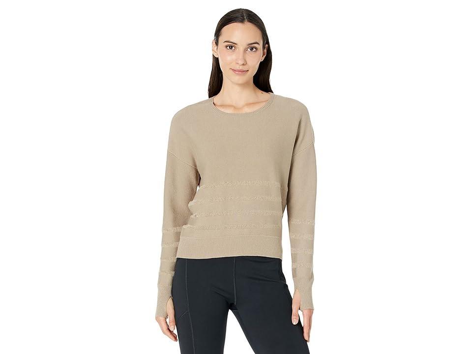 Blanc Noir Liminal Sweater (Greige) Women's Clothing Product Image