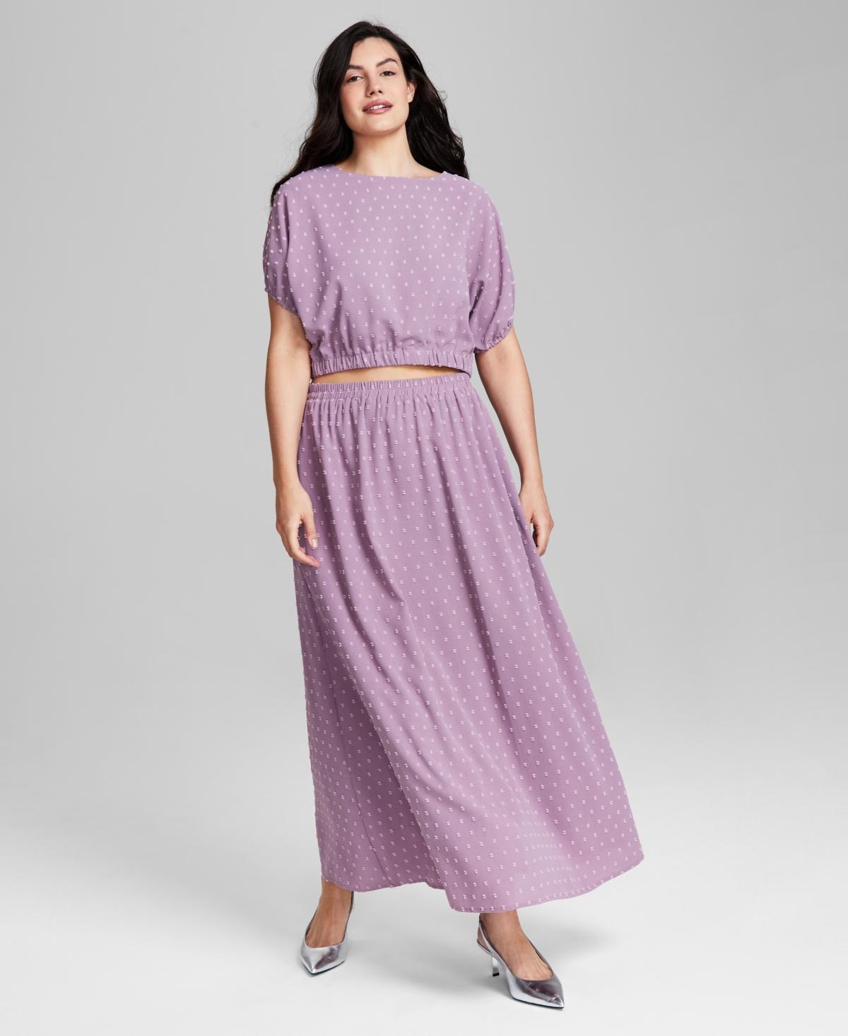 And Now This Womens Clip-Dot Pull-On Maxi Skirt, Created for Macys Product Image