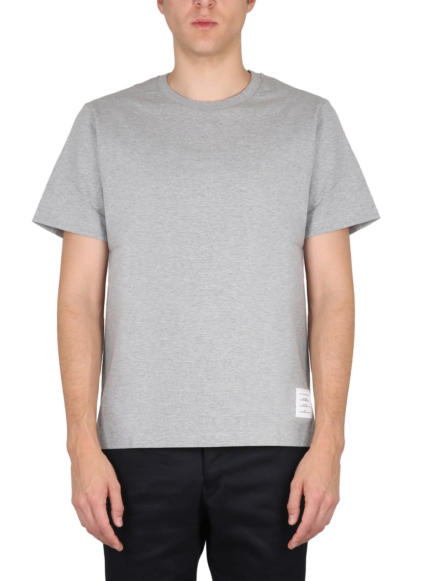 THOM BROWNE T-shirt  Men In Grey Product Image