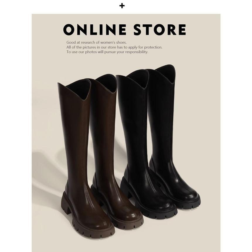 Platform Knee High Boots product image