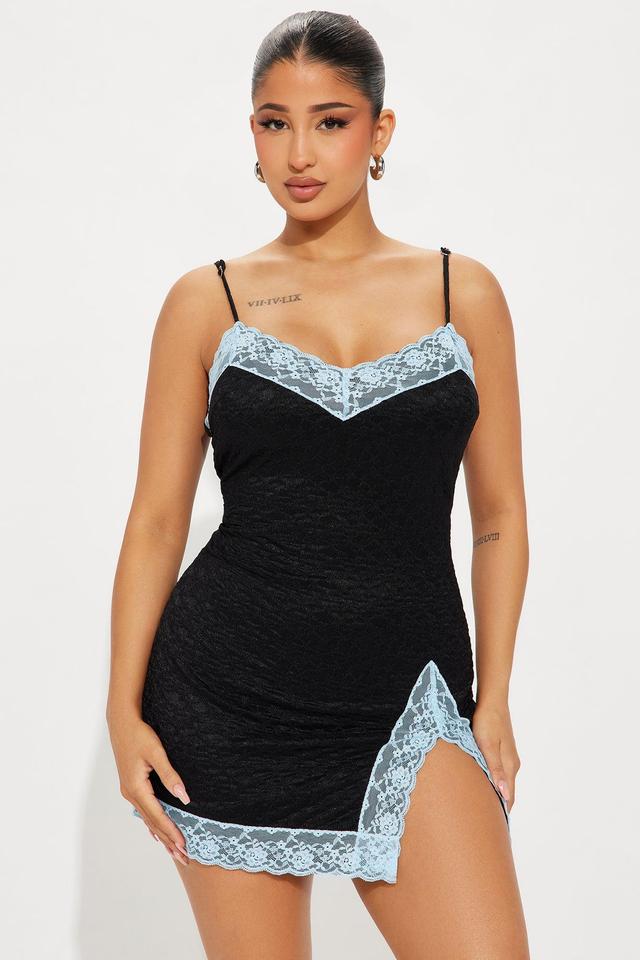 Scarlette Lace Mini Dress - Black/combo Product Image