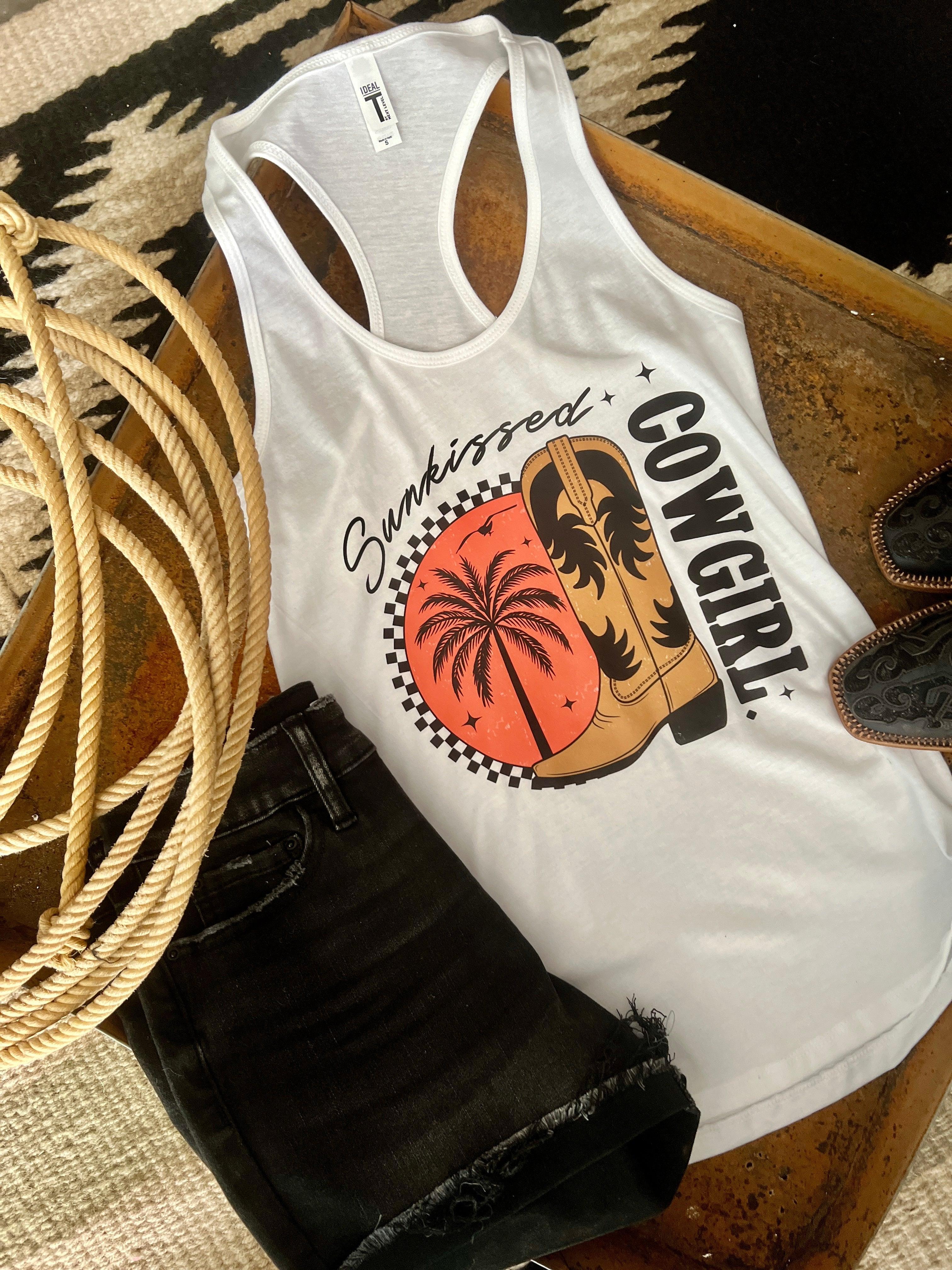 Sunkissed Cowgirl Graphic Racerback Tank* Product Image