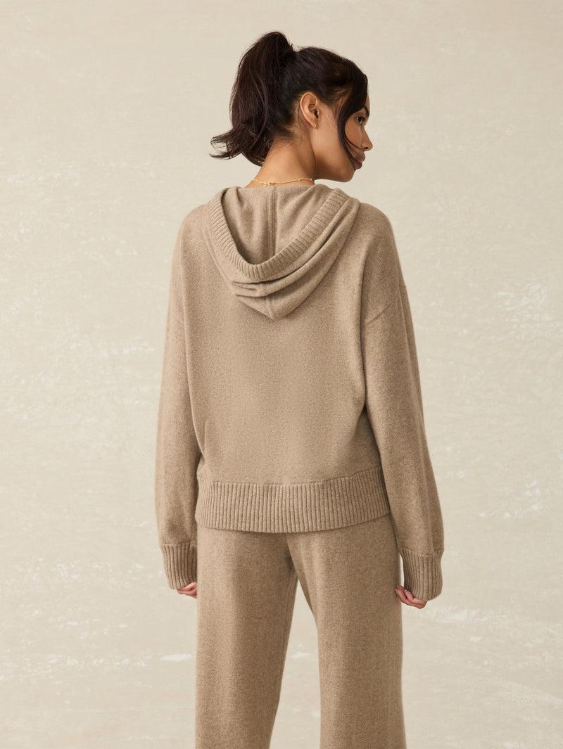 Tropical Cashmere Hoodie - Driftwood Female product image