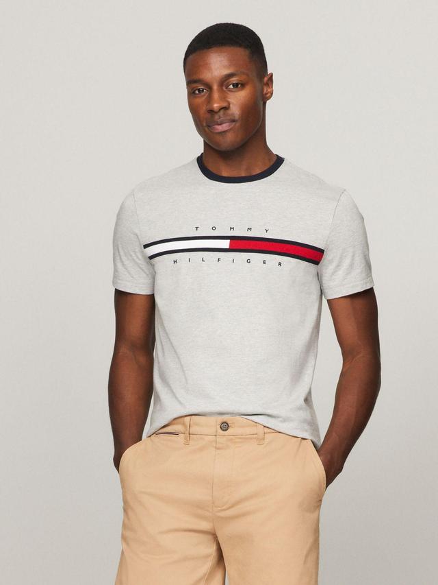 Tommy Hilfiger Men's Embroidered Flag Logo T-Shirt Product Image