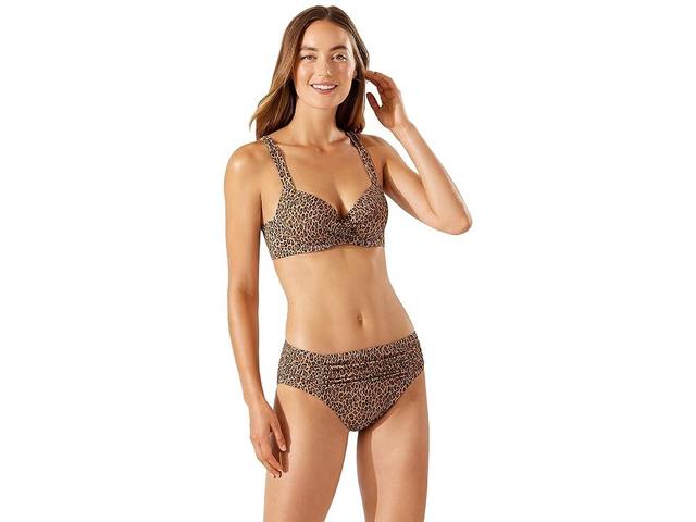 Tommy Bahama Sun Cat Underwire Wrap Front Cross-Back Bra Women's Swimwear Product Image