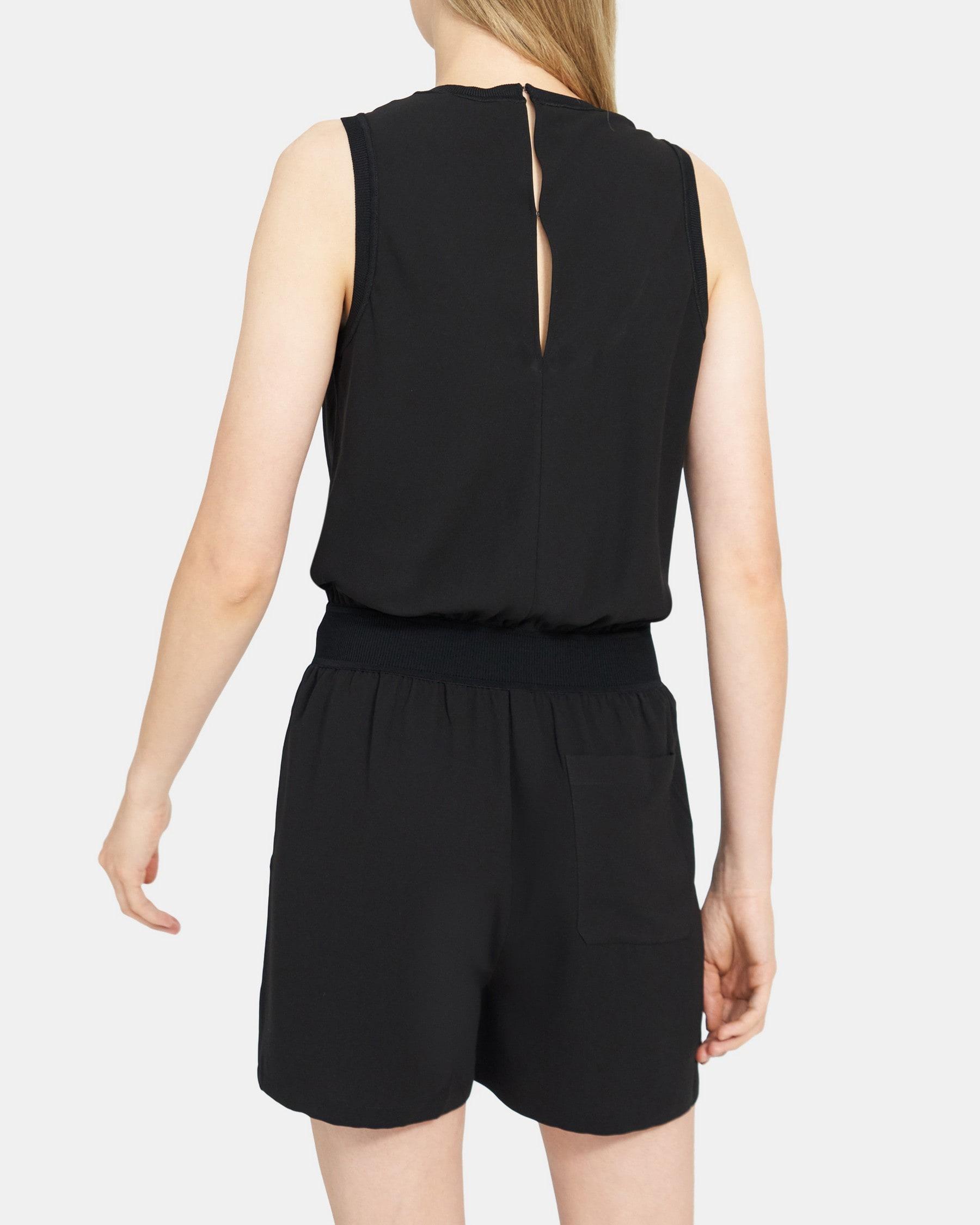 Lewie Romper in Crepe Product Image