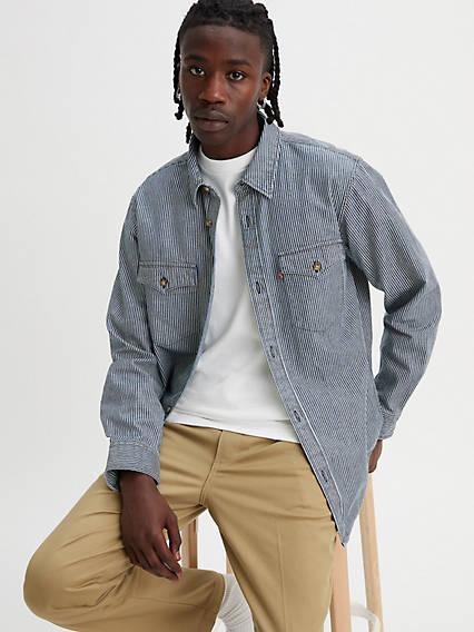 Levis Relaxed Fit Western Shirt Chambray - Mens Product Image