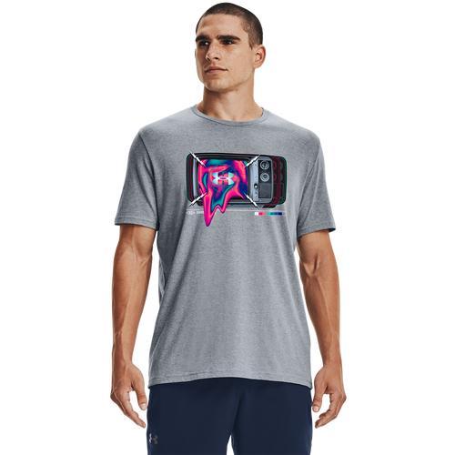 Under Armour Mens Under Armour TV Glitch Short Sleeve T-Shirt - Mens Product Image