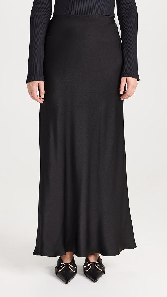 ANINE BING Bar Silk Maxi Skirt | Shopbop Product Image