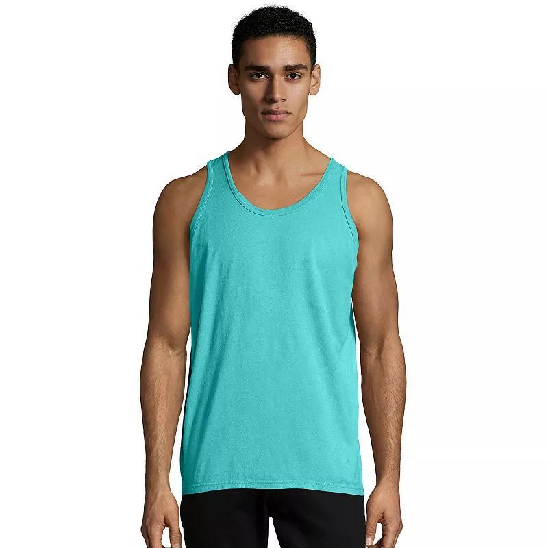 Mens Hanes ComfortWash Garment-Dyed Tank Purple Product Image