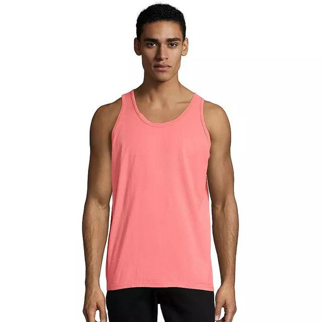 Hanes Unisex Garment Dyed Cotton Tank Deep Forte Blue L Product Image