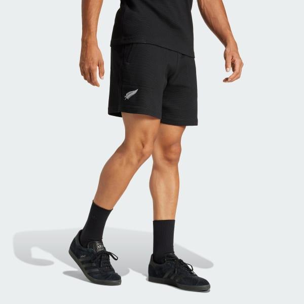 adidas All Blacks Essentials Waffle Shorts All Black XL Mens Product Image