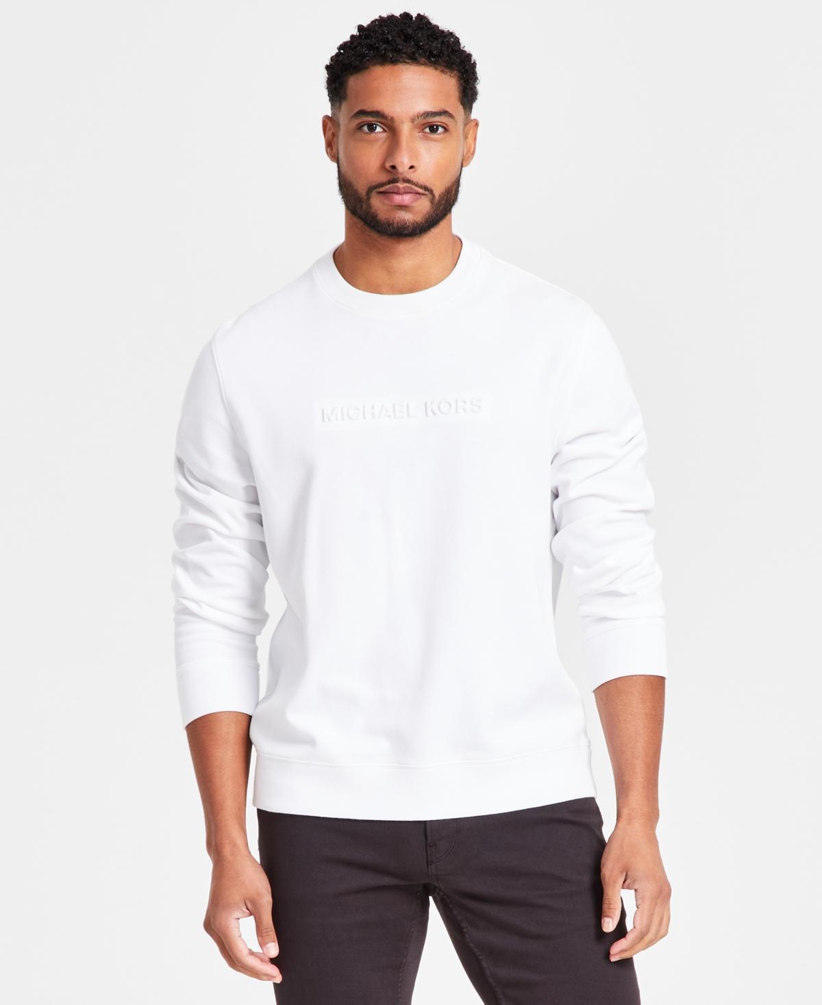 Michael Kors Mens Embossed Logo Crewneck Sweatshirt Product Image