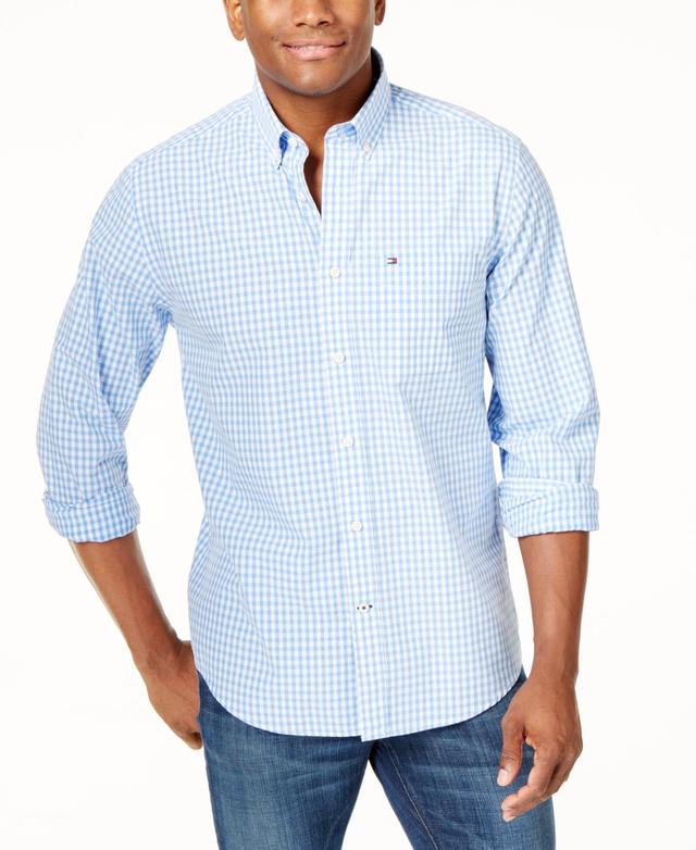 Tommy Hilfiger Mens Big & Tall Classic-Fit Twain Stretch Check Shirt Product Image