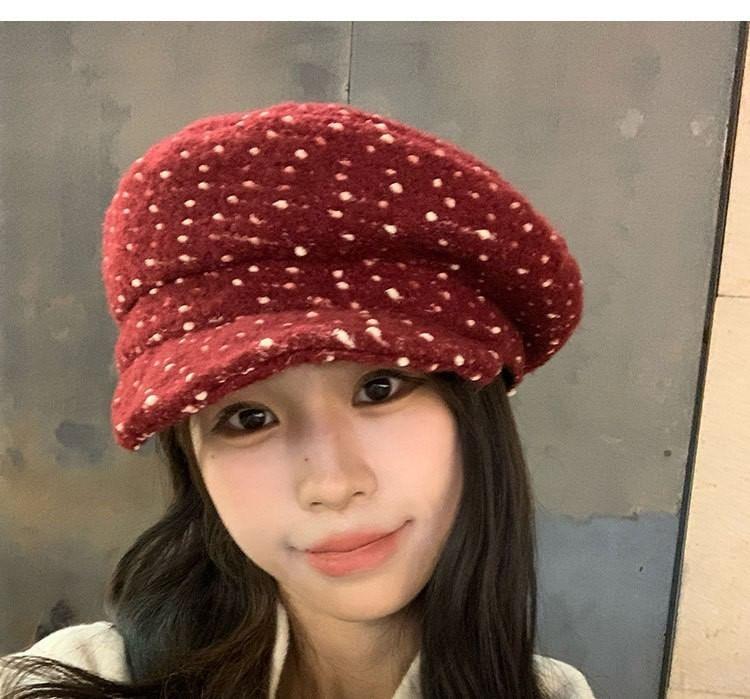 Dotted Beret Hat Product Image