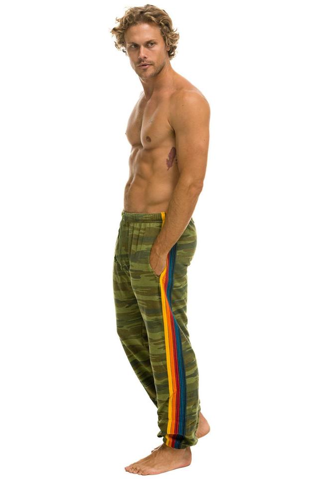 TIGER STRIPE SWEATPANTS - BLACK // BLUE TIGER Male Product Image