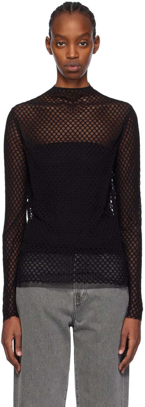 Black Sheer Top In 001 Black product image