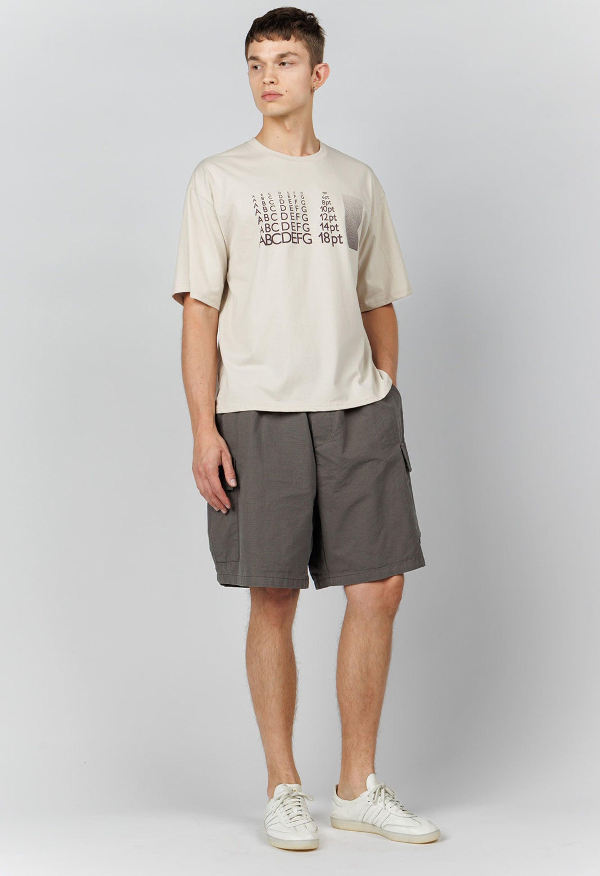 Alpha Tee in Cream Product Image