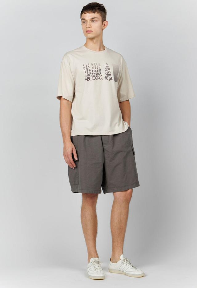 Alpha Tee in Cream Product Image