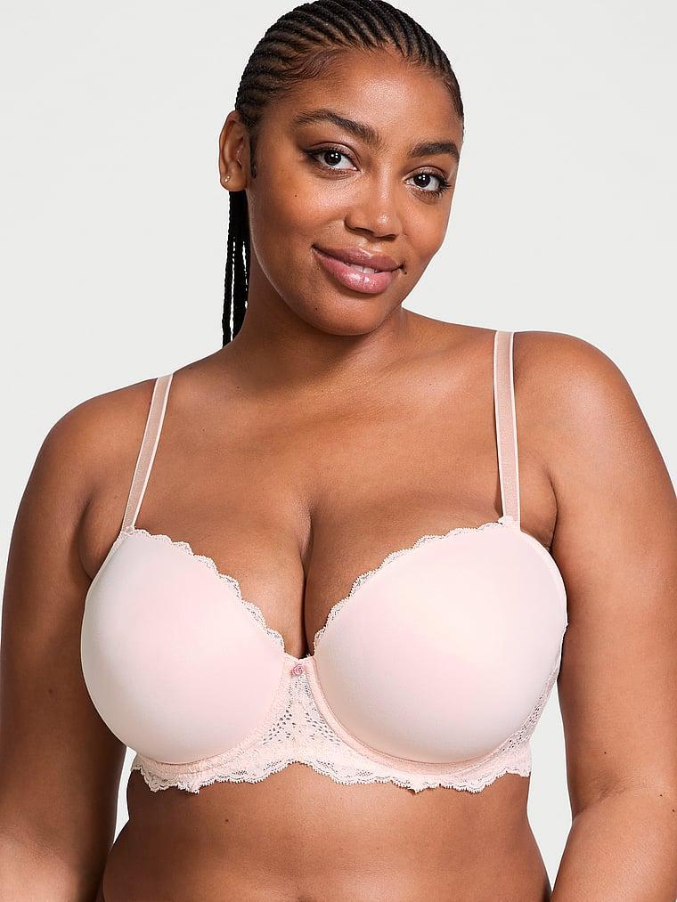 Smooth & Lace Lightly Lined Classic Coverage Demi Bra Product Image