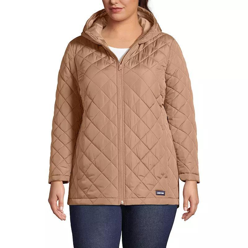 Plus Size Lands End Insulated Jacket, Womens Deep Blue Product Image