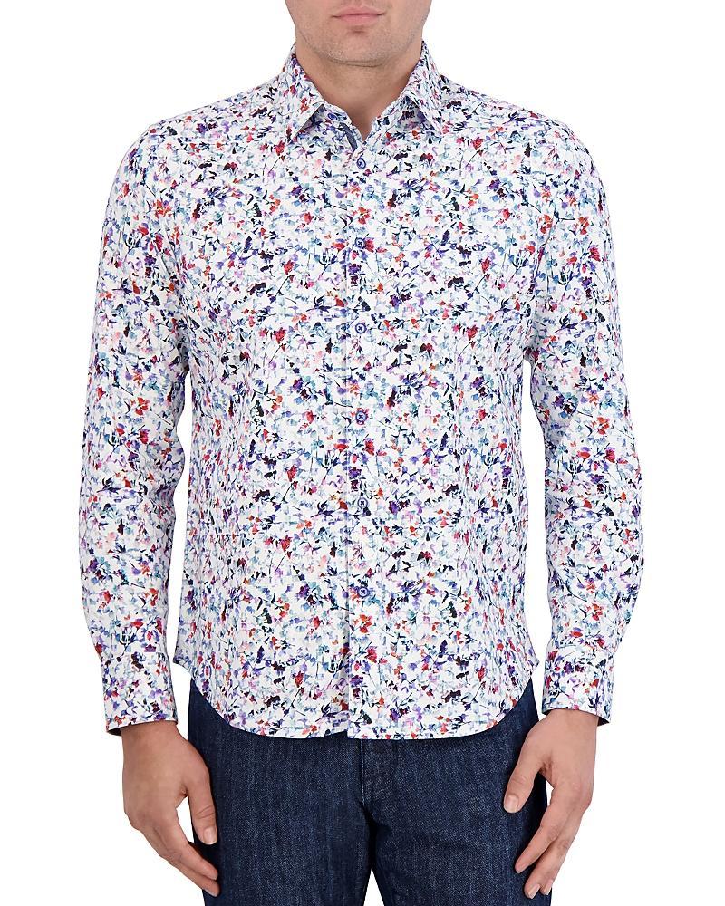 Mens Bavaro Abstract Button-Front Shirt Product Image