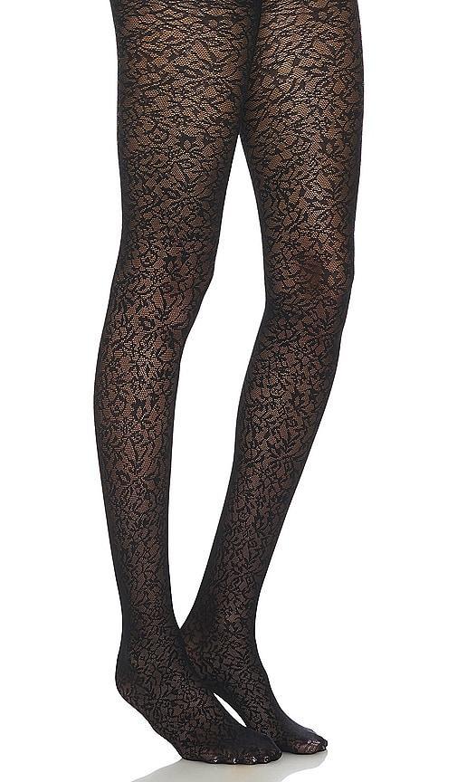 Floral Jacquard Tights Product Image